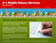 Tablet Screenshot of a-1mobilenotaryservices.com